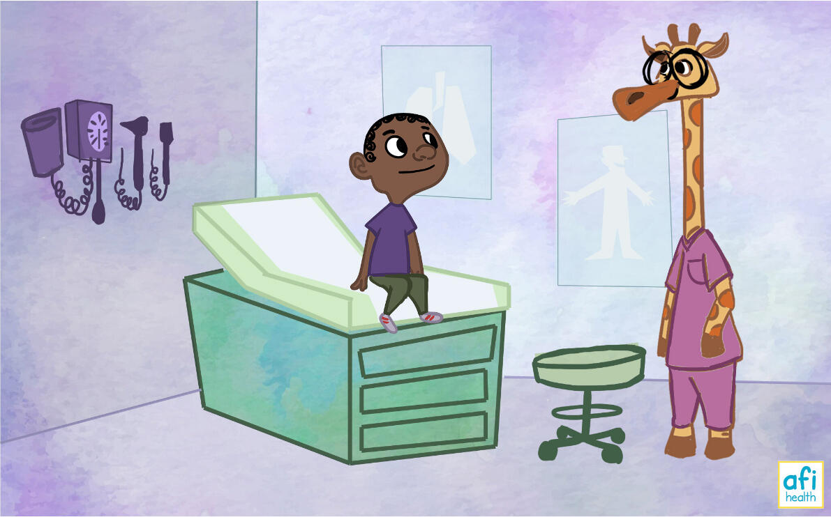 Early concept art for Afi Health videos